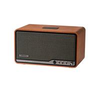 Edifier S300 Altoparlante Retro da Tavolo, Audio Hi-Res Cablato e Wireless, Potenza 80W (RMS), Bluetooth 5.4 Multi-punto, WiFi Multi-stanza (AirPlay 2), Ingressi AUX e USB-C, Marrone