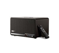 Edifier S300 Altoparlante Retro da Tavolo, Audio Hi-Res, Noce Nero | 80W, Cablato e Wireless, Airplay 2 Multi-stanza, Bluetooth 5.4, Ingressi Aux, USB-C