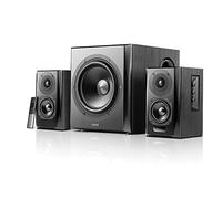 Edifier S351DB Libreria coassiale, Bluetooth, altoparlante ottico e ausiliario e sistema subwoofer 2.1, suono senza fili per studio, soggiorno e grotta nero