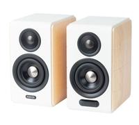 Edifier S880DB MKII - Altoparlante di alta qualità, LDAC, BT 5,3, Telecomando, 2-Vie, con Filo e Wireless 88 W, Bianco e Legno, Applicazione