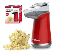 Edihome, Macchina Popcorn, Macchina per Pop Corn, 1200W, Include Cucchiaio Dosatore, Pop Corn pronto in 2 Minuti (Rosso)