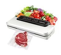 Edihome, Macchina Sottovuoto Alimenti, Professionale, Domestico, 110W, Include 10 sacchetti per alimenti, Cibo secco, Cibo umido e fresco, 80KPa