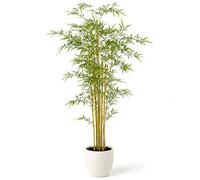edihome, Piante Finte da Interno, Bambù artificiale 150 cm, Pianta Finta da Interno - Albero Decorativo Realistica con Vaso per Casa Ufficio Hotel (Bambù, 150 cm)