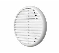 EDIL PLAST - LA VENTILAZIONE GRIGLIA TONDA UNIVERSALE CON MOLLE SENZA RETE DN. 175 BIANCO TU160B