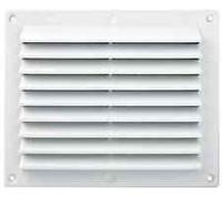 EDIL PLAST serie BR1714B Griglia bianca con rete rettangolare 175x146 mm