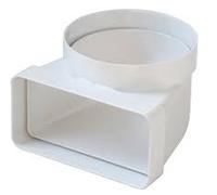 EDIL PLAST serie CGV229B Curva verticale in ABS da tubo tondo Ø 150 mm a rettangolare 220x90 mm