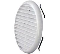 EDIL PLAST serie TUR125 Griglia senza rete bianca tonda universale con molla Ø 155 mm