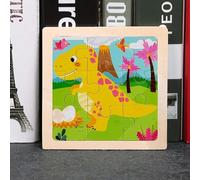 Edile Italia Giochi Montessori 1 Anno - Puzzle in Legno con Incastri Geometrici 9 Pezzi, Gioco Educativo Bambini 1-3 Anni