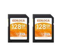 Ediloca Scheda SD da 128GB EF2, 2 Pack,fino a 100MB/s in Lettura, UHS-I, C10, U3, V30, video Full HD e 4K, scheda di memoria, scheda SD per fotocamera, indispensabile per fotografi professionisti