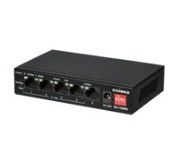 EDI GS-1105PE - Switch, 5-port, Gigabit Ethernet, PoE+, DIPs