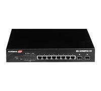 Edimax GS-5208PLG V2 switch di rete Gestito Gigabit Ethernet (10/100/1000) Supporto Power over Ethernet (PoE) Nero