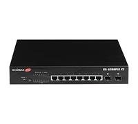 Edimax GS-5208PLG V2 switch di rete Gestito Gigabit Ethernet (10/100/1000) Supporto Power over Ethernet (PoE) Nero