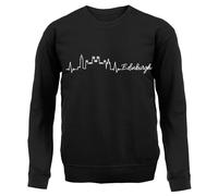 Edimburgo Heartbeat - Felpa Per Adulti - Amore Per La Città Di Scozia