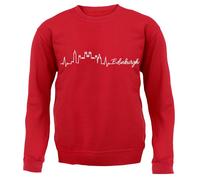 Edimburgo Heartbeat - Felpa Per Adulti - Amore Per La Città Di Scozia