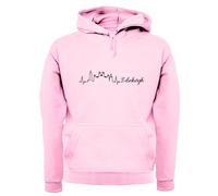 Edimburgo Heartbeat - Felpa Per Adulti - Amore Per La Città Di Scozia