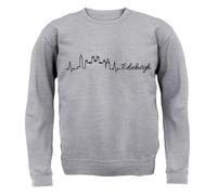 Edimburgo Heartbeat - Felpa Per Adulti - Amore Per La Città Di Scozia