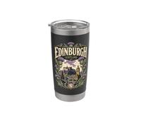 Edimburgo Scozia Vintage Bicchiere termico in acciaio inox doppia parete