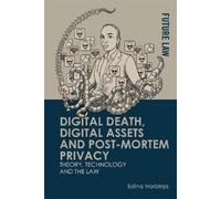 Edina Harbinja Digital Death, Digital Assets and Post-mortem (Copertina rigida)