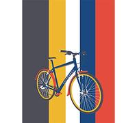 Edinburgh Transport Bicycle Art Print Poster Wall Decor 12X16 Inch Edimburgo Trasporto Bicicletta Manifesto Parete
