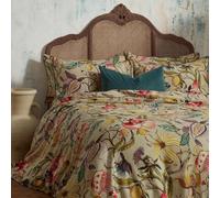 Edinburgh Weavers EW Morton - Set copripiumino floreale in rasatello di cotone di lusso, stampa floreale, 2000 fili (chintz - matrimoniale)