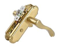 Edinstry Leve per porte in acciaio inossidabile, Leve per porte interne in legno per porte in acciaio per porte in ferro, foro centrale 125 mm per maniglia per porta scorrevole, lunghezza bullone 35