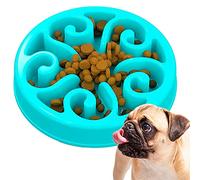 Edipets, Ciotola Anti Ingozzamento, Ciotole per Cani, Interattiva, per Animali Domestici, di Medie e Grandi Dimensioni (Blu)