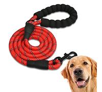 Edipets, Guinzaglio per Cani, Impugnatura Imbottita, Riflettente, Guinzaglio Addestramento per Cani, per Cuccioli, Piccoli, Medi e Grandi, 120 cm, 150 cm, 220 cm (1.5 m, Rosso)