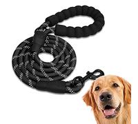 Edipets, Guinzaglio per cani, per cuccioli, piccoli, medi e grandi, 1,2 m, 1,5 m, 2,2 m, guinzaglio per cani addestramento (120 cm, nero)