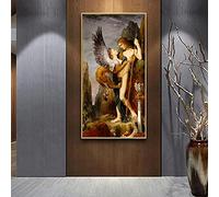 Edipo e la Sfinge di Gustav Morrow Dipinti su tela Poster famosi Immagini di arte della parete per la decorazione domestica 30x60cmx1pcs senza cornice