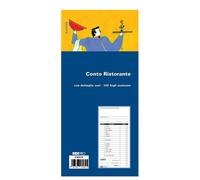 Edipro 10pz Conto Ristorante con dettaglio voci 100fg. 22x9,9cm E5343N