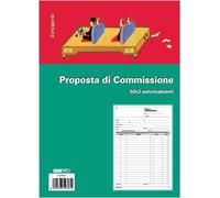 Edipro 5 pz Copia Commissioni 50 fg. in 2 copie 29,7x22 cm E5236A
