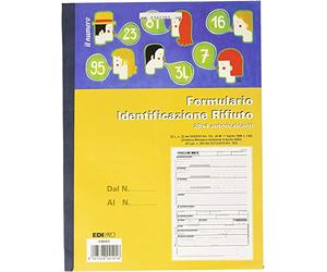 Edipro E0210C modulo e libro contabile - confezione da 10 Moduli identifcazione rifiuti
