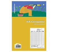 EDIPRO - E2102A - Registro prima nota IVA corrispettivi 25x2 autoricalcante f.to 29,7x22,5