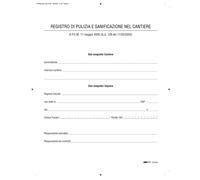 EDIPRO - E2429 - Registro di pulizia e sanificazione nel cantiere - Edipro - 90668 - Conf. da 1 Pz.