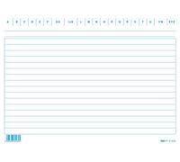 EDIPRO - E3246BL - 100 schede rigate blu f.to 15x21