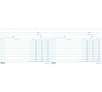 EDIPRO - E3266BL - 100 schede dare/avere/saldo blu f.to 15x21 (Confezione da 2)