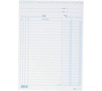 EDIPRO - E3329BL - 100 schede a 2 colonne blu f.to 21x15