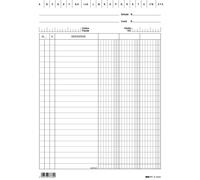 EDIPRO - E3333VE - Schede - 3 colonne - 21 x 15 cm verticale - Edipro - conf. 100 pezzi - 52668 - Conf. da 1 Pz. - E3333VE