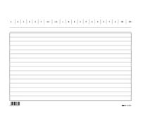 EDIPRO - E3363BL - 100 schede rigate blu f.to 17x24
