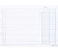 EDIPRO - E3373BL - 100 schede dare/avere/saldo blu f.to 17x24