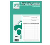 EDIPRO - E5220C - Blocco DDT carico tentata vendita - 50 fogli autoricalcanti - A4 - 29,7 x 21cm - Edipro - 51876 - Conf. da 1 Pz. - E5220C