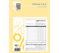 EDIPRO - E5222CT - Blocco DDT-fattura - 3 copie autoricalcanti - 29,7 x 22cm - 33 fogli - Edipro - 61715 - Conf. da 1 Pz. - E5222CT