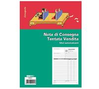 EDIPRO - E5225C - Blocco nota di consegna beni ceduti per tentata vendita 50x2 autoricalcante f.to 29,7x22