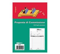 EDIPRO - E5229 - Blocco copia commissione 100 fogli uso mano f.to 22x14,8