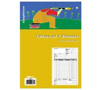 EDIPRO E5283A, Blocco fattura 1 aliquota 50x2 autoricalcante f.to 29,7x22