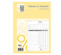 EDIPRO - E5303A - Blocco fatture 3 aliquota Iva - 50 fogli 2 copie autoricalcanti - 29,7 x 21cm - Edipro - 50270 - Conf. da 1 Pz. - E5303A
