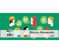 EDIPRO - E5407NEW - Blocco numerato 1/1000 (set di 50 blocchi da 100 numeri) f.to 6x13