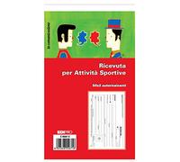 EDIPRO - E5567C - Blocco ricevuta di pagamento per attività sportive 50x2 autoricalcante f.to 9,9x17
