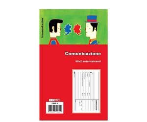 EDIPRO - E5693A - Blocco comunicazione 50x2 autoricalcante f.to 9,9x17