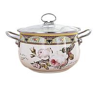 EdirFtra 3l pentola, pentola, pentola per zuppa, casseruola, pentola Profonda Smaltata Spessa, Forno a induzione, pentola Universale a Gas, 20CM
